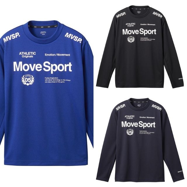 【1枚までメール便OK】デサント(DESCENTE) ムーブスポーツ(MOVESPORTS) オーセンティックロゴ 長袖プラクティスシャツ(ユニセックス) [ST4FLT00M]
