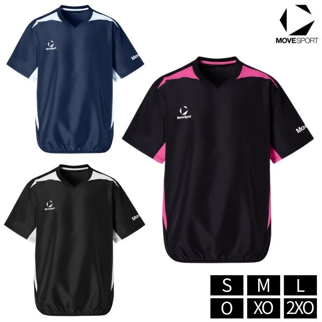 【1枚までメール便OK】デサント(DESCENTE) MOVESPORTS チームウェア 半袖ウィンドピステ [ST6SWBT0M] ユニセックス 男女兼用【2026新作】