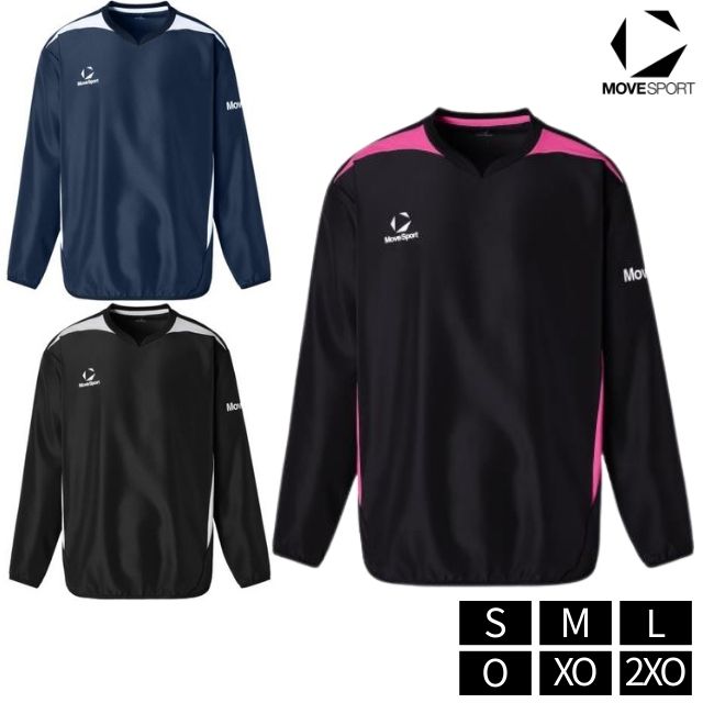 【1枚までメール便OK】ムーブスポーツ(MOVESPORT) デサント(DESCENTE) バレーボールウェア 練習着 長袖プラクティスピステ シャカシャカ [ST6SWBT1M] ユニセックス