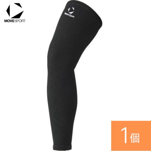 【2個までメール便OK】デサント(DESCENTE) ムーブスポーツ(MOVE SPORTS) バレーボール ニーサポーター [SV6SAZ05U] ブラック×ホワイト【旧品番 DVB8702B 後継モデル】