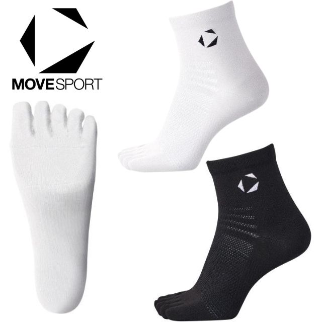 【2枚までメール便OK】デサント(DESCENTE) MoveSport(ムーブスポーツ) 5本指スーパーショートソックス [SV6SSO05U] DVB-9135継続モデル