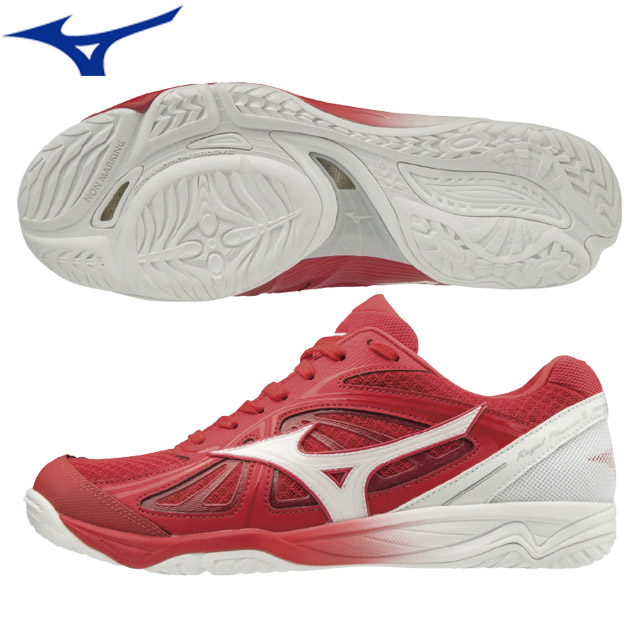 【即納】ミズノ(mizuno) バレーボールシューズ ロイヤルフェニックス2 [V1GA173001] レッド×ホワイト×シルバー 山岸