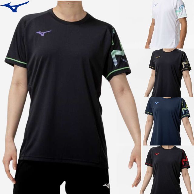 【1枚までメール便OK】ミズノ(mizuno) N-XTプラクティスシャツ(半袖)(バレーボール)ユニセックス [V2MAC001] Tシャツ【2025新作】