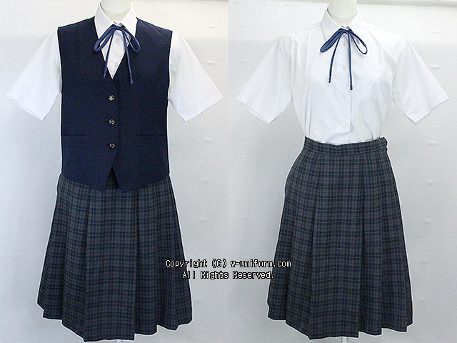 学校名不明ベスト服セット（夏）