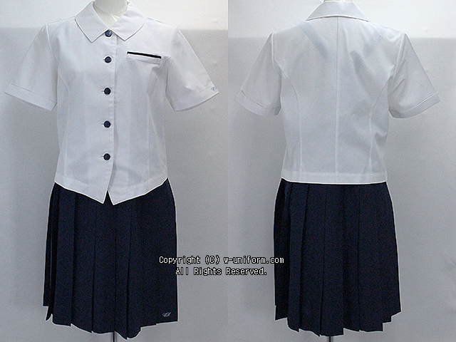 熊本市立千原台高校の制服（夏）旧