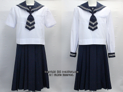白百合学園　盛夏服　150 as048】岩手県 盛岡白百合学園中学高校 女子用学生服 制服 ネクタイ付