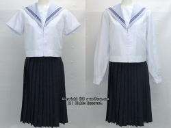 学校名不明セーラー服セット（夏・中間）