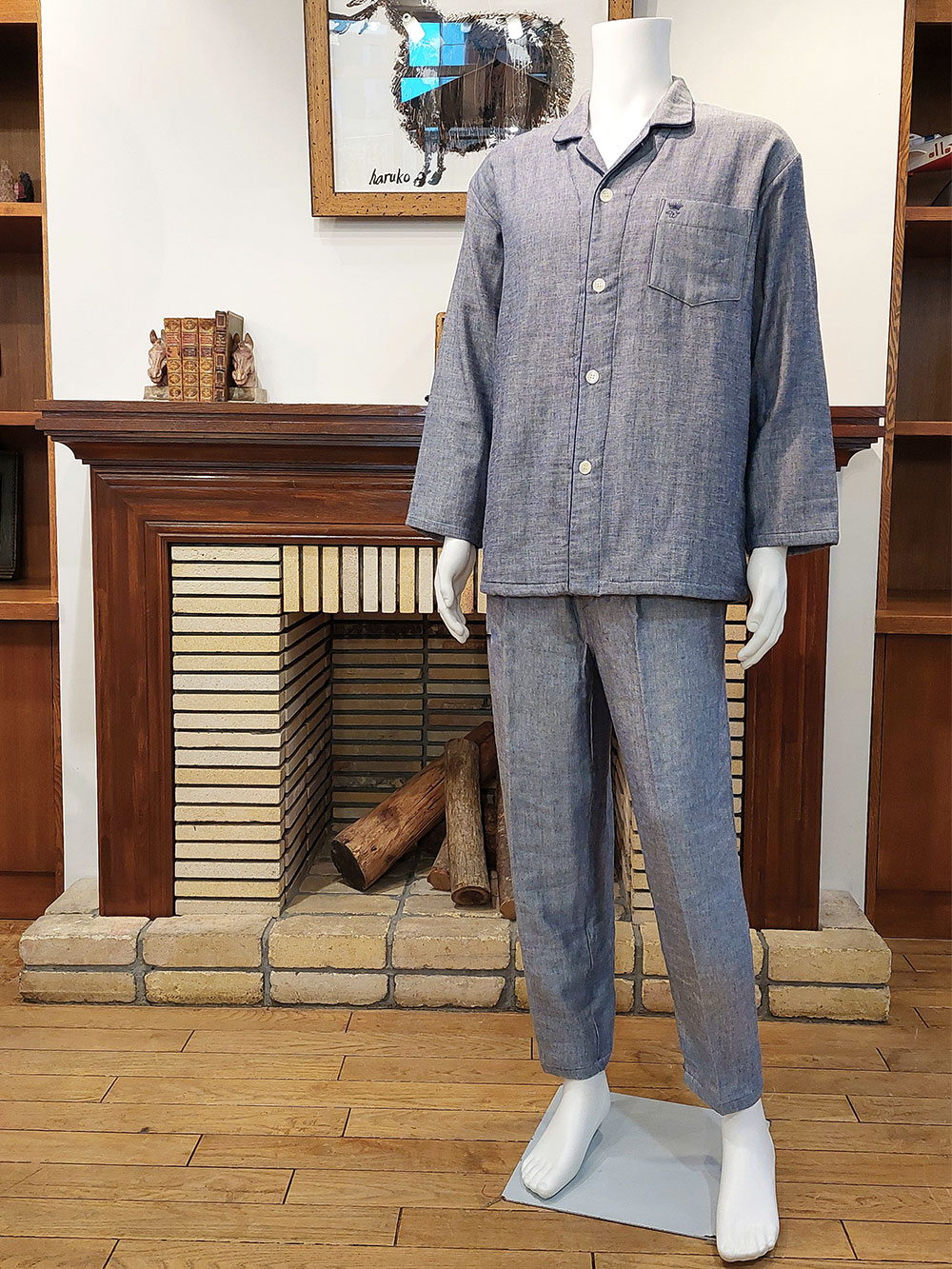 オイリングワッシャー加工トリプルガーゼ　ドビー無地　(LLサイズも有り)