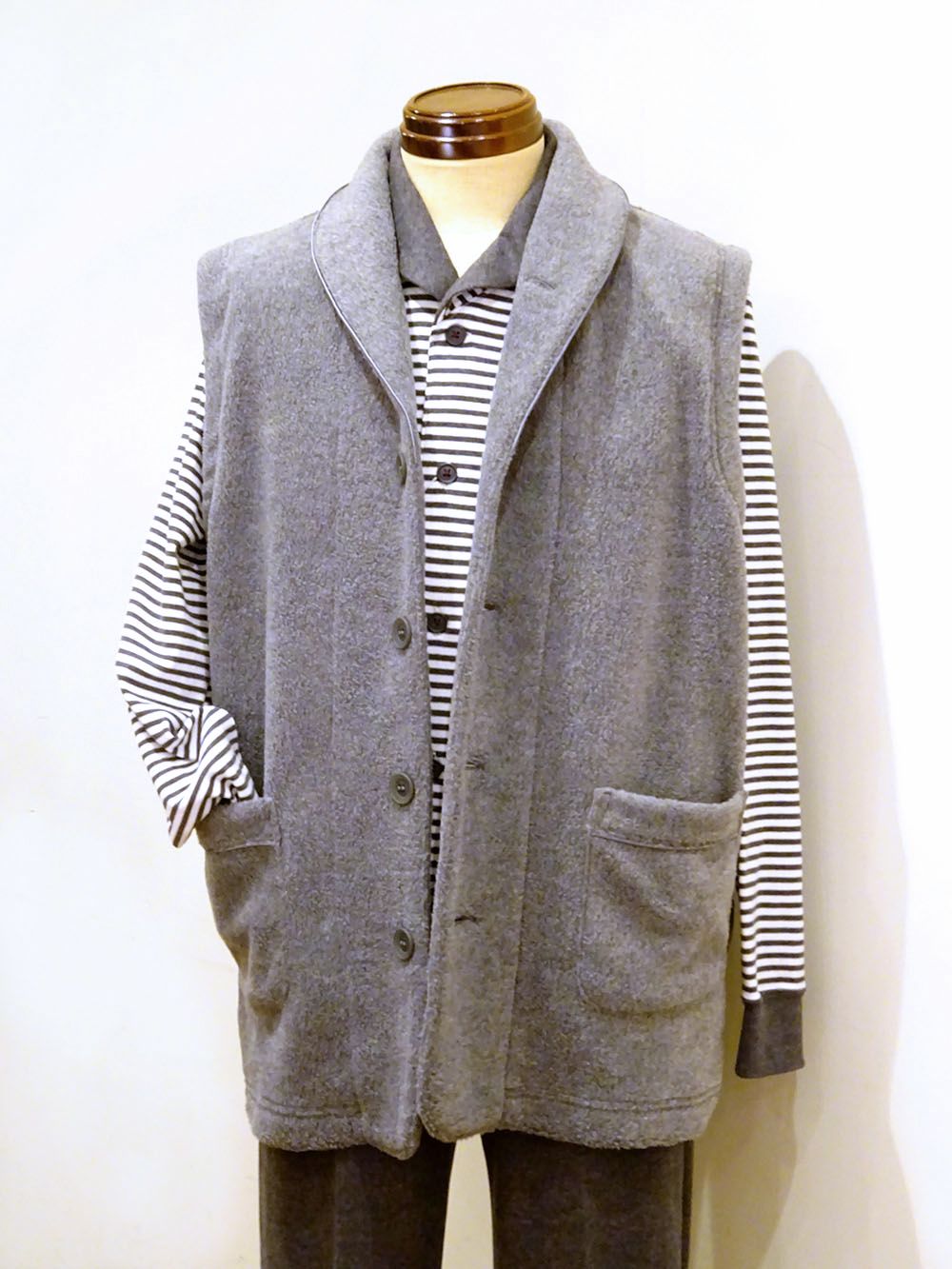 【Mens】両面フリース　ベスト