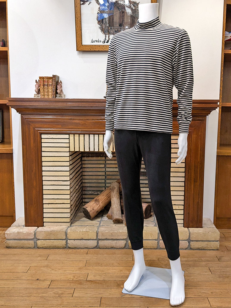 ミップベア天竺ボーダー×無地