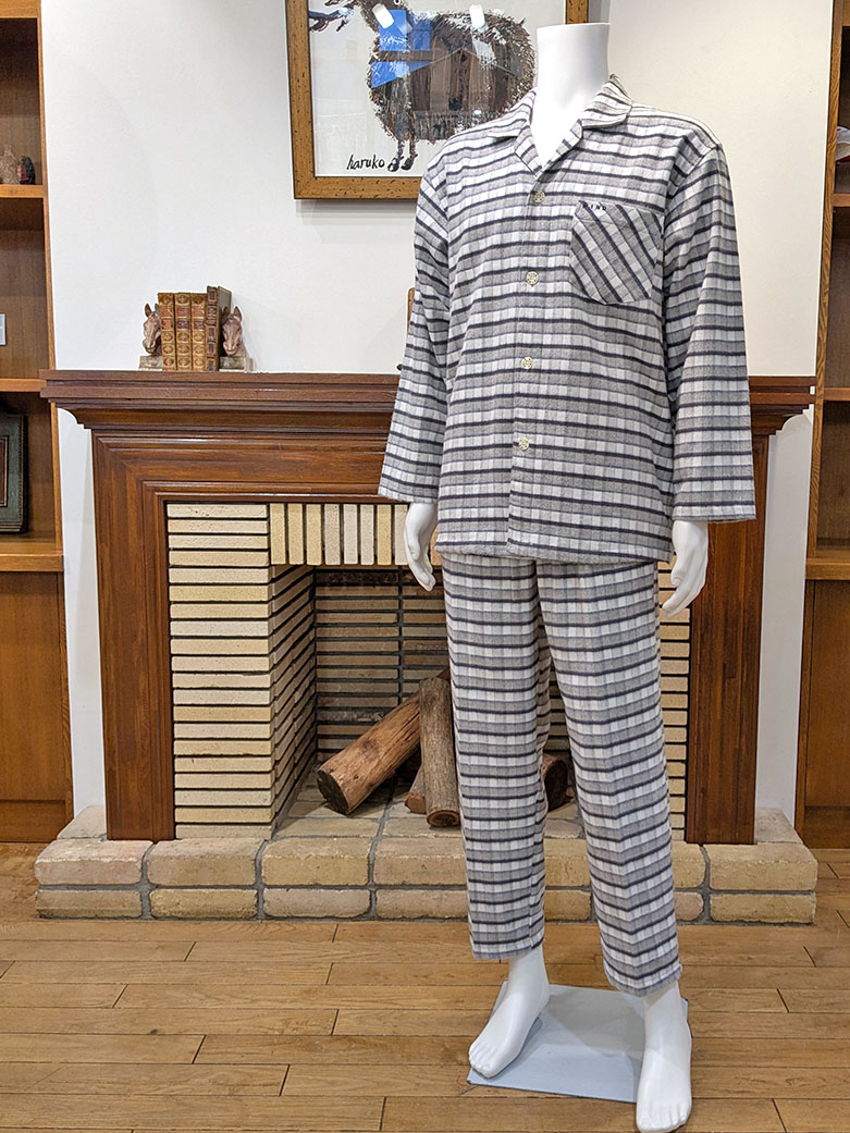 【Mens】ビエラ表起毛杢チェック柄