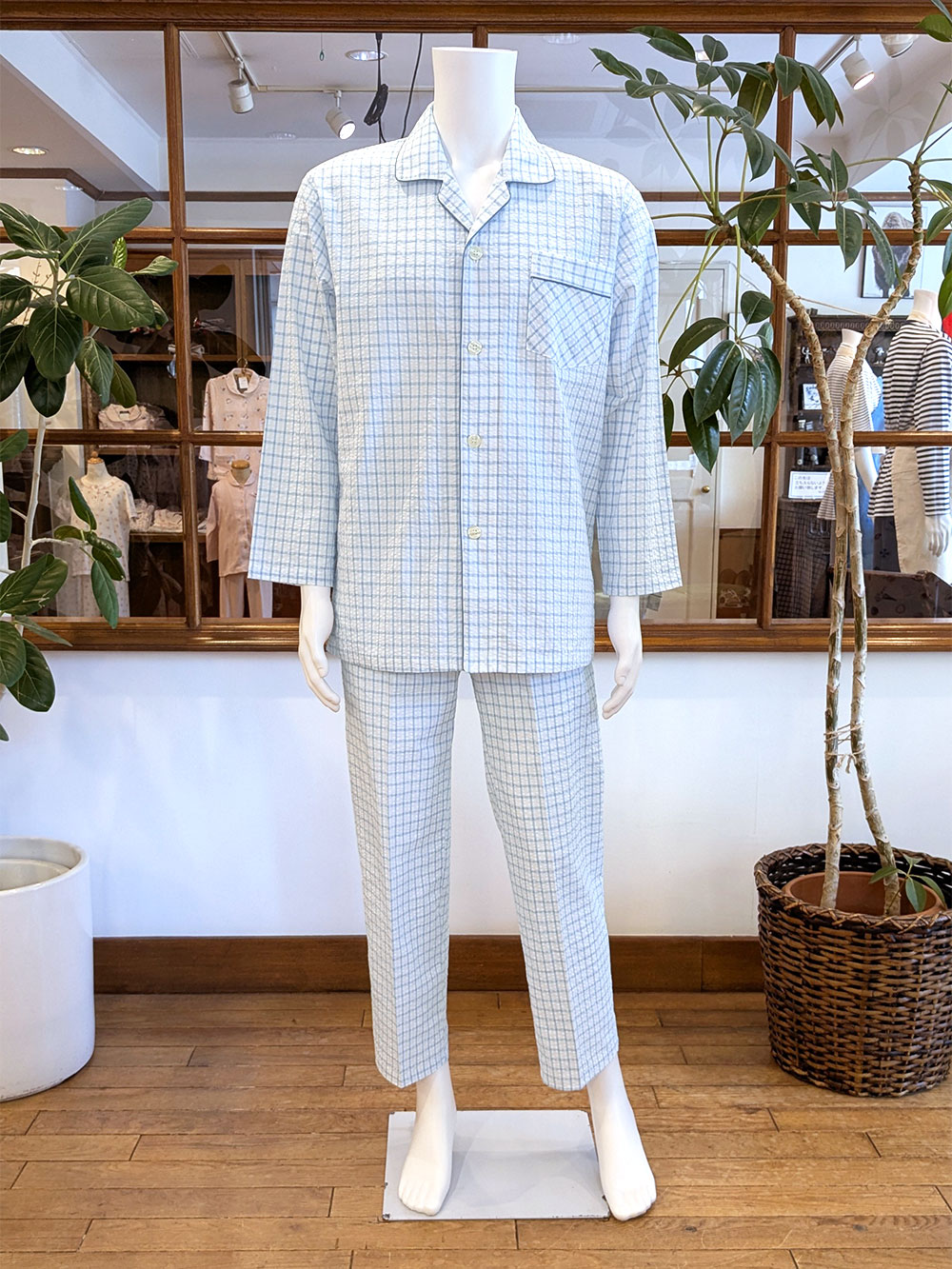 【Mens】<播州織>サッカーチェック柄(LLサイズあります)