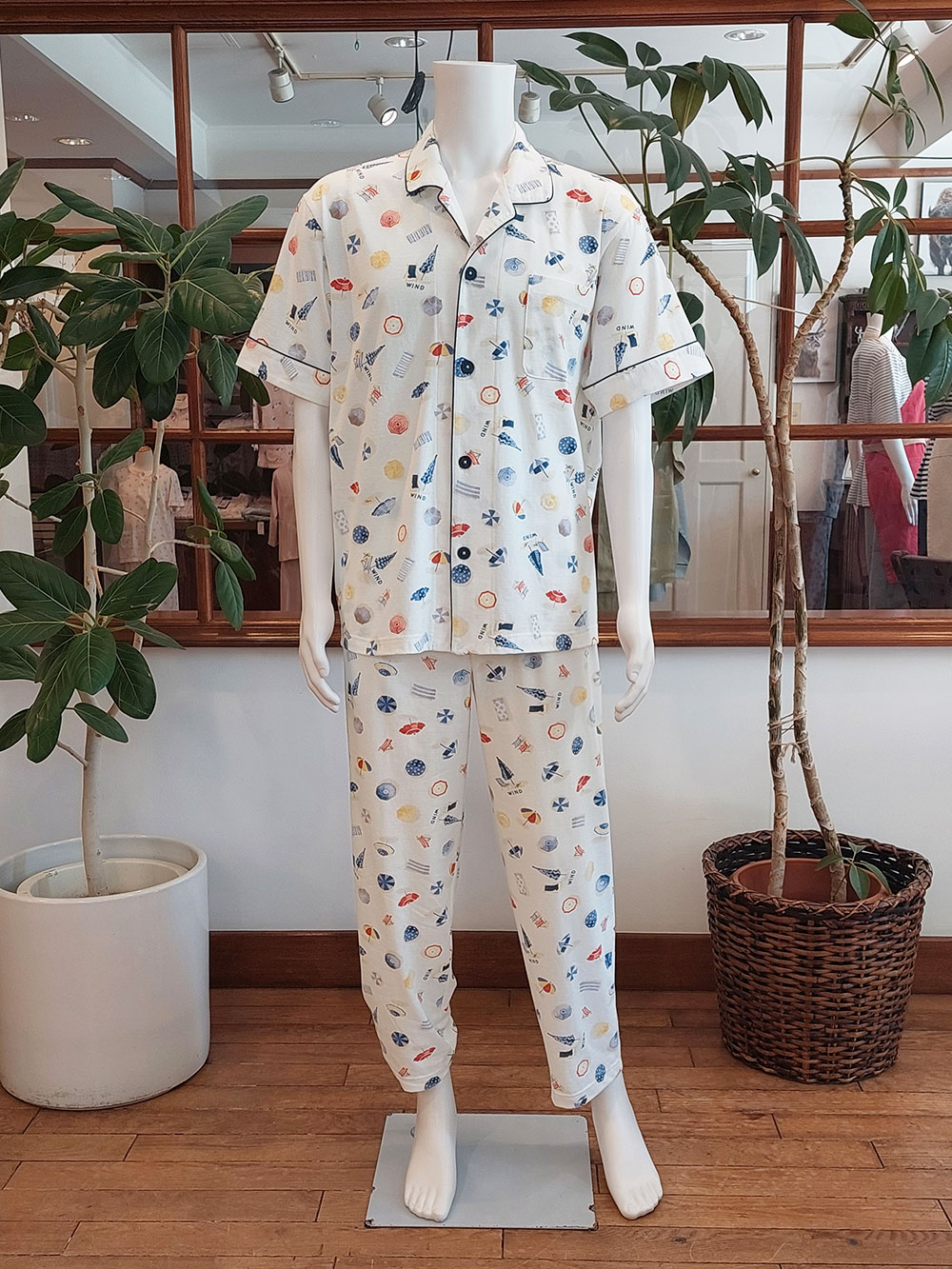 【Mens】SZ天竺パラソル柄（半袖）