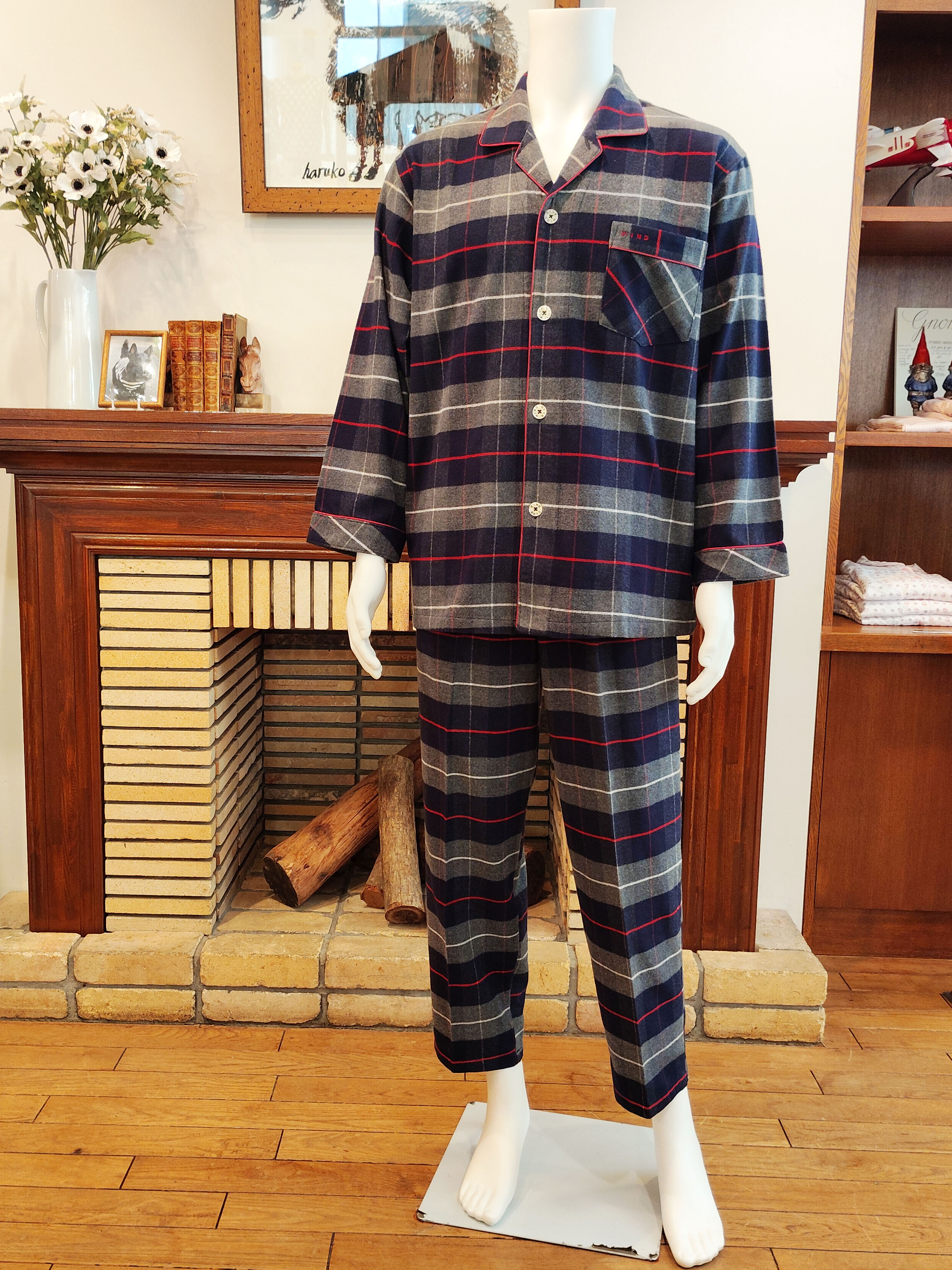 【Mens】ビエラ両面起毛チェック柄（M〜LL）