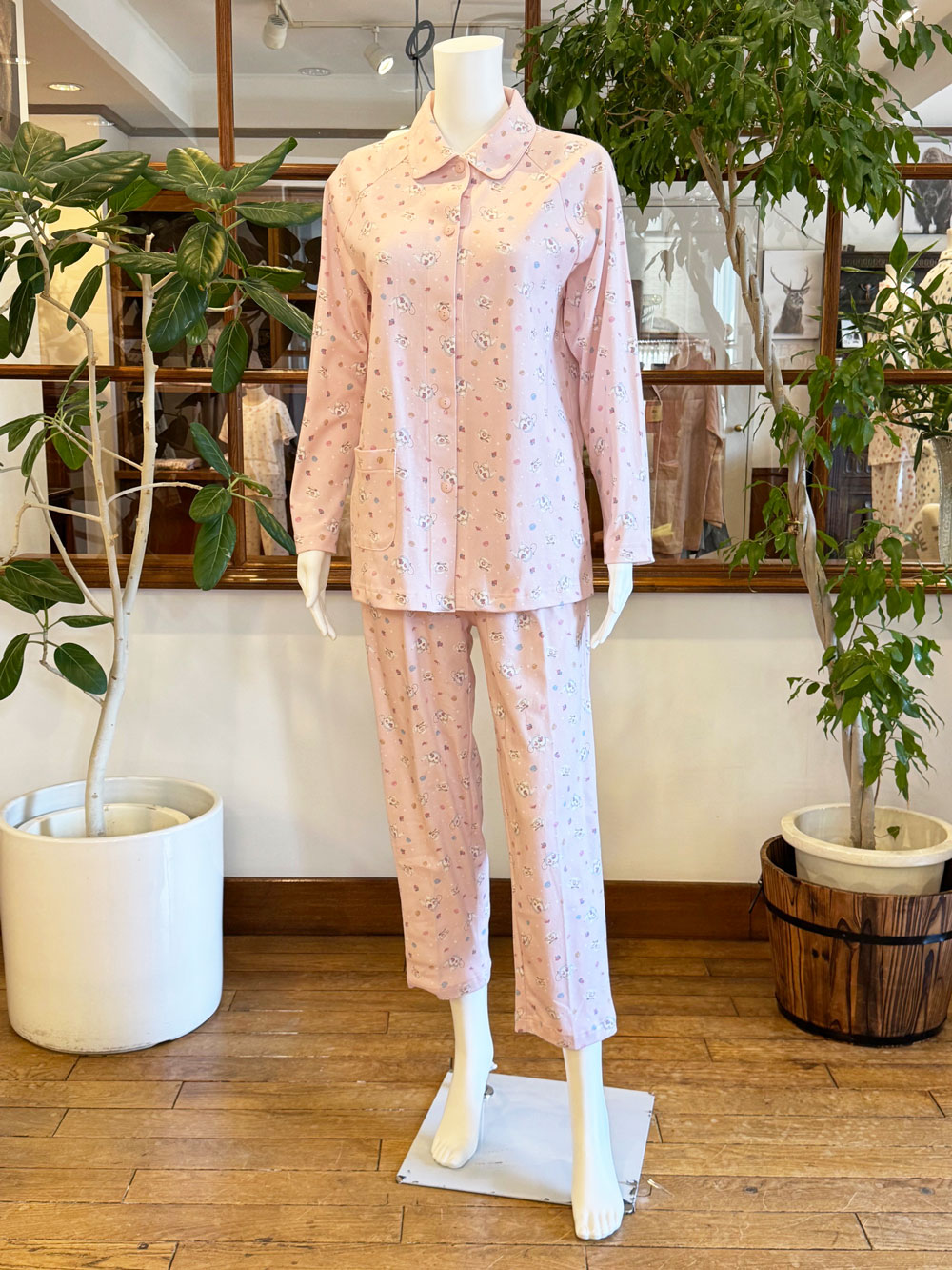 【Ladies】スムース ティーカップ柄(LLサイズあります)