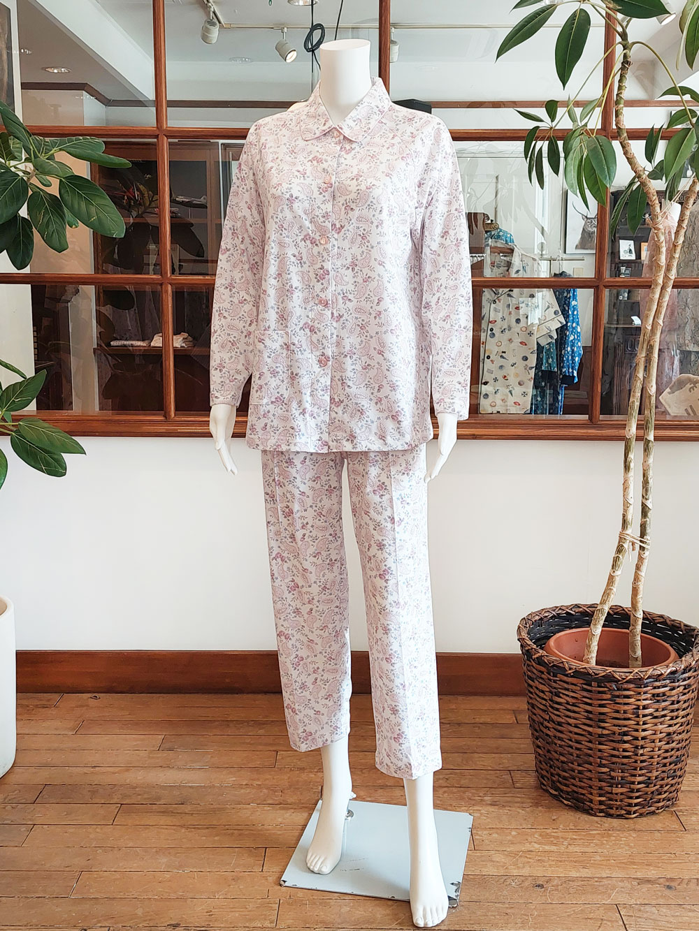 【Ladies】天竺花ペイズリー柄（S〜L）