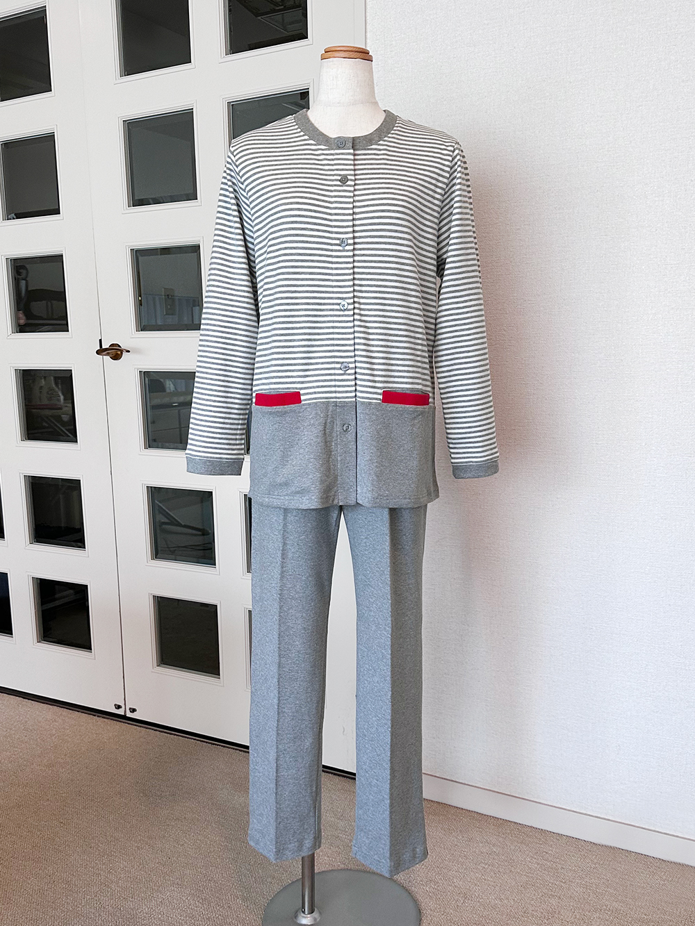 スムースボーダー×無地 全開