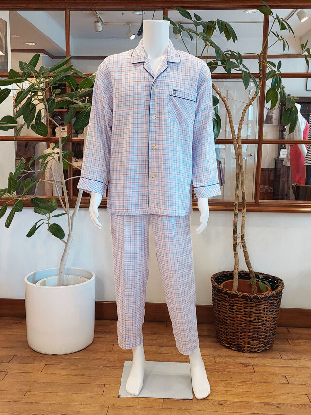 【Mens】<播州織>ダブルガーゼ チェック柄