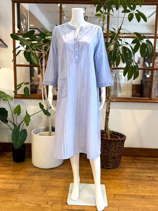 婦人パジャマ・ルームウエア ワンピース 日本製 綿100％ WIND