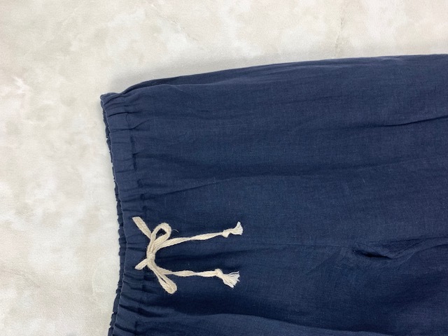 【Mens】フレンチリネンキャンバスワッシャー無地 半袖