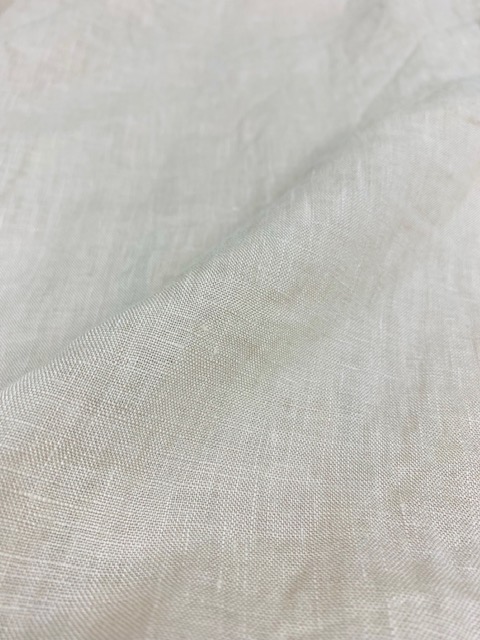 【Ladies】フレンチリネンキャンバスワッシャー無地 半袖