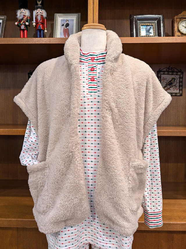 【Ladies】珊瑚フリース　ベスト