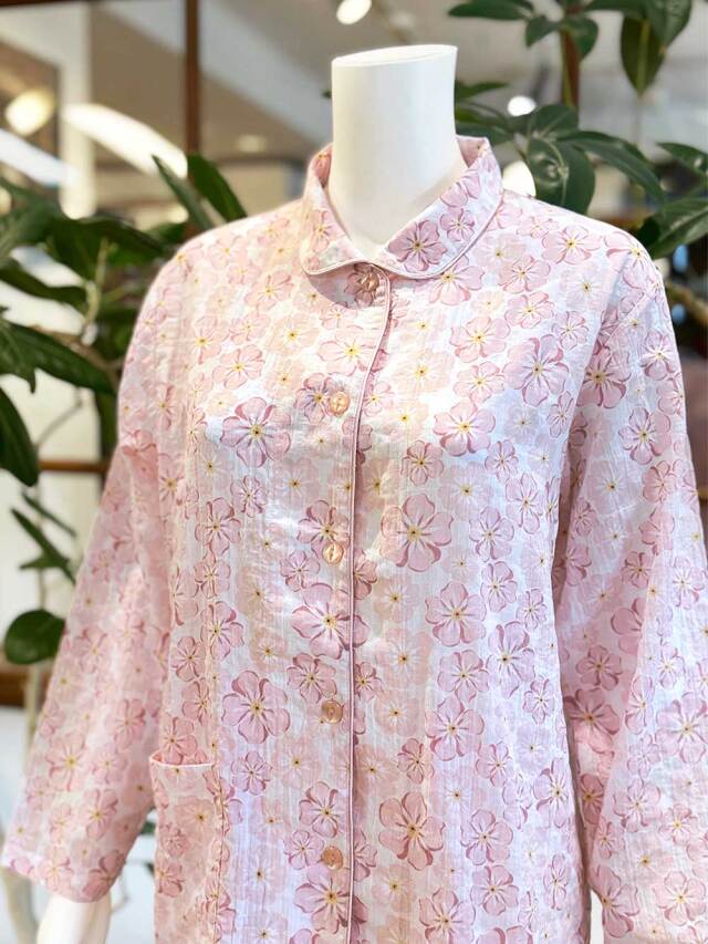 【Ladies】シャーリングローン ネモフィラ柄