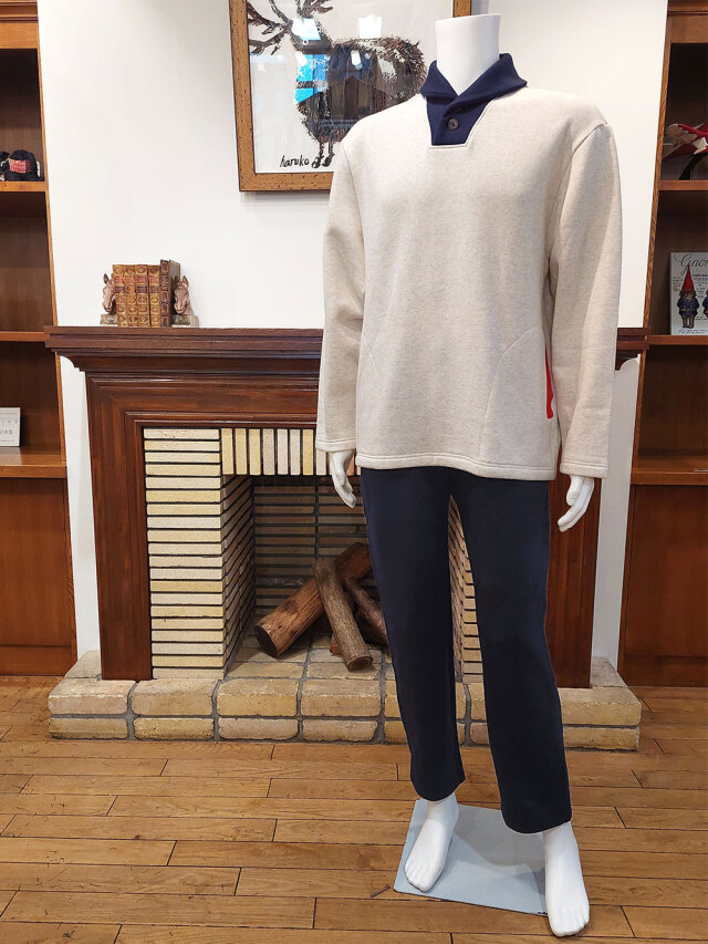 【Men's】裏起毛無地×スムース無地