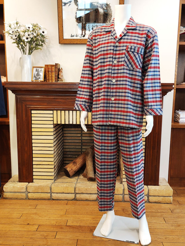 【Mens】ビエラ両面起毛チェック柄 (M〜LL)