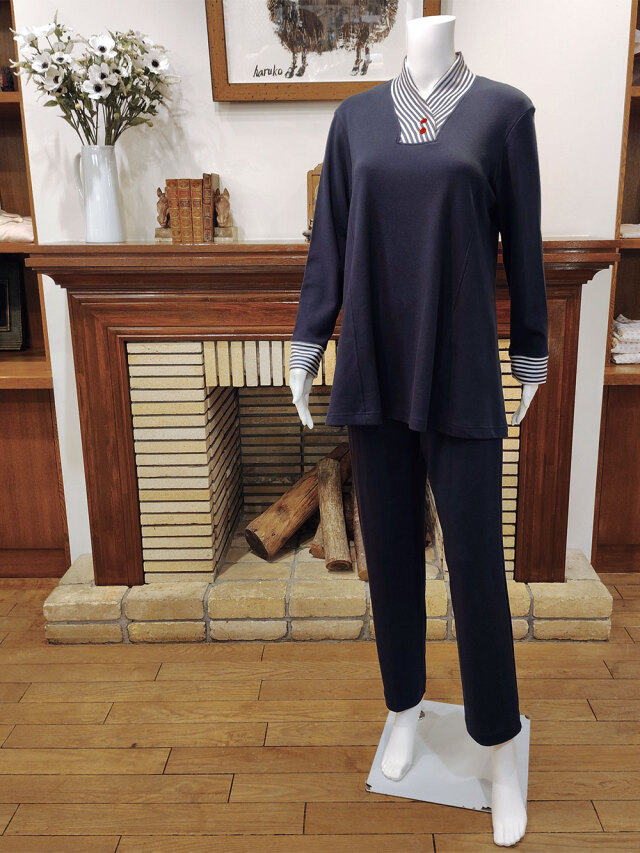 【Ladies】スムース無地×ボーダー