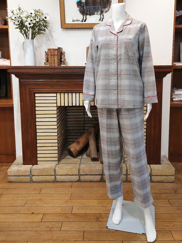 【Ladies】ビエラ両面起毛杢チェック柄