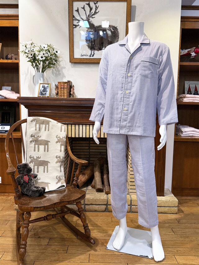 【Mens】トリプルガーゼ ストライプ