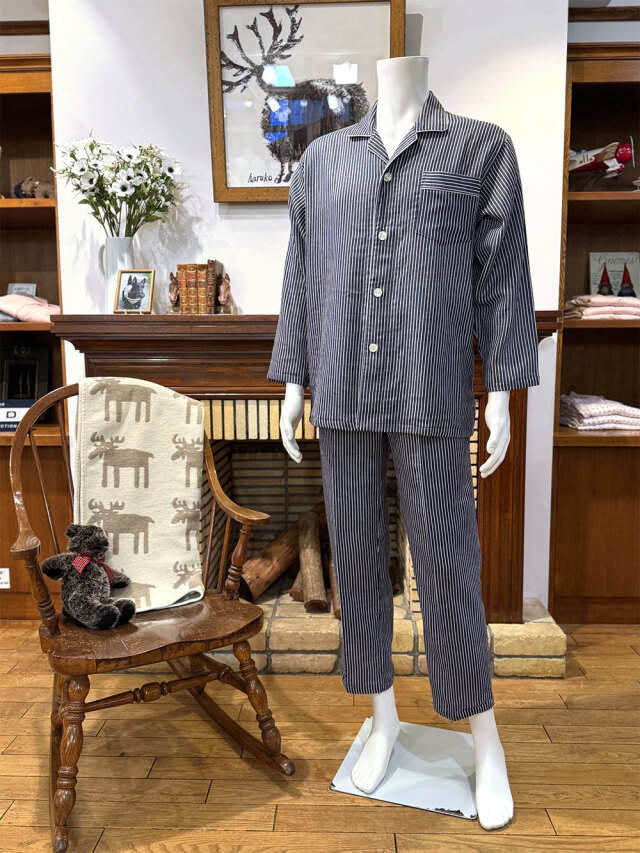 【Mens】トリプルガーゼ ストライプ