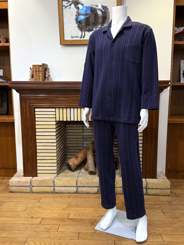 【Mens】ニットキルト ストライプ柄 (LLサイズあります)