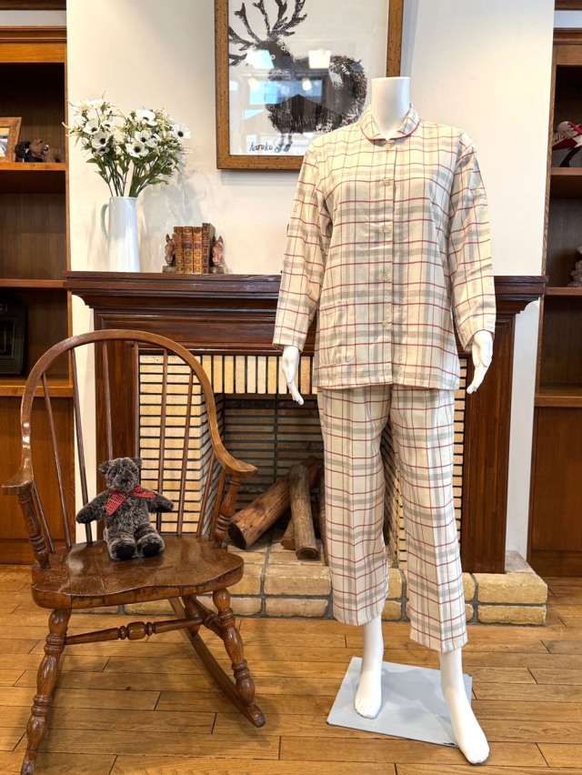 【Ladies】<播州織>ビエラチェック柄