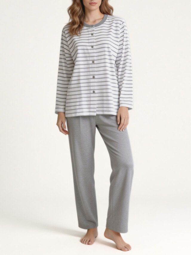 【Ladies】天竺中ボーダー×無地