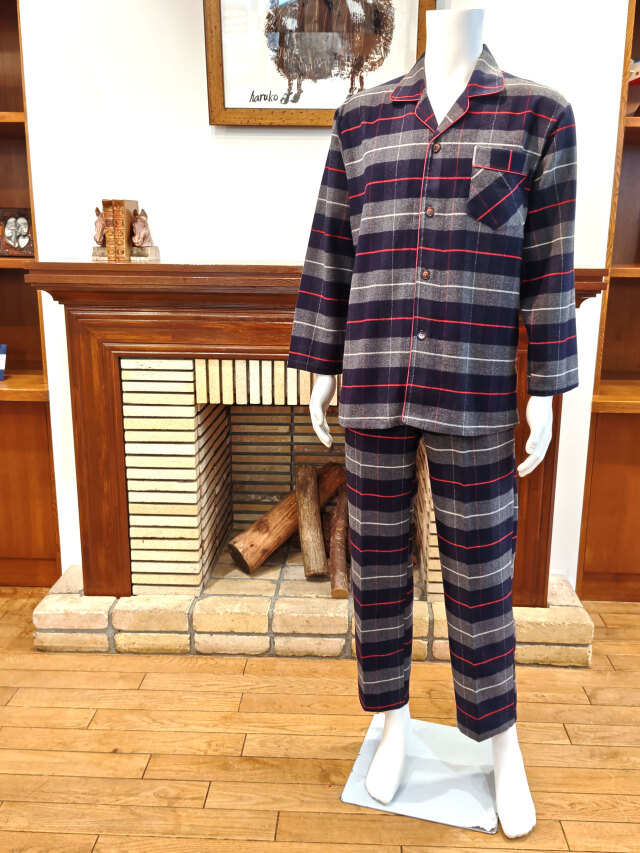【Mens】ビエラ両面起毛チェック柄（M〜LL）
