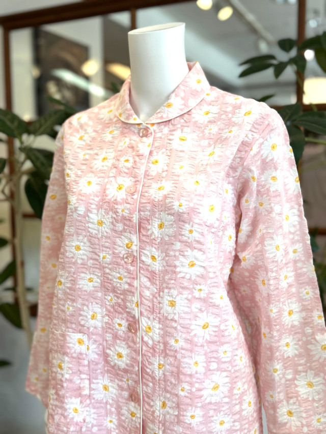【Ladies】ローンリップル マーガレット柄