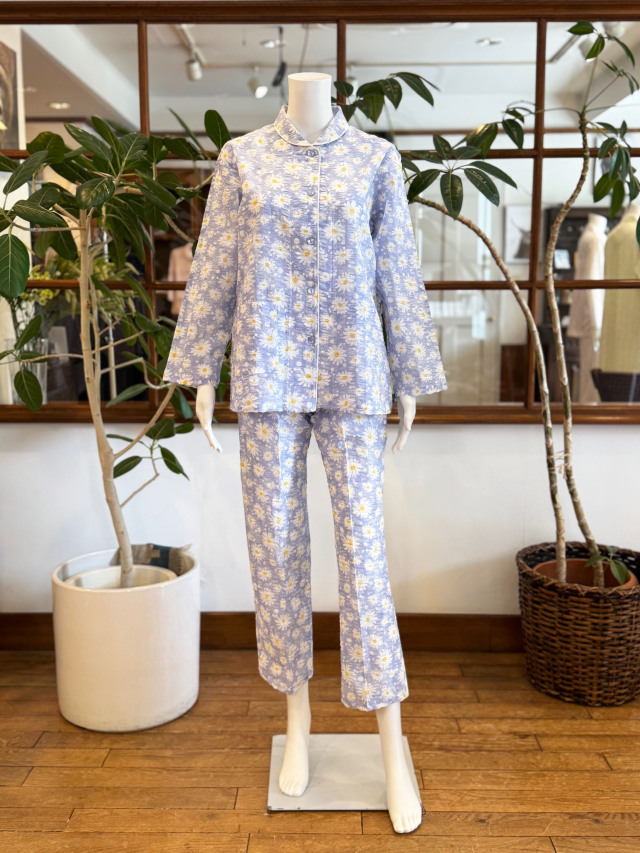 【Ladies】ローンリップル マーガレット柄