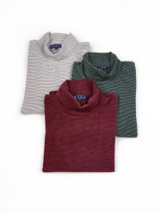 【Mens】ミップベア天ボーダー柄 トップス