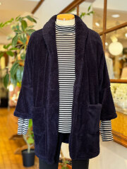 【Mens】珊瑚フリース　ジャケット（八分袖）