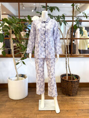 【Ladies】シャーリングローン　ネモフィラ柄