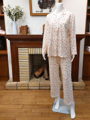 【Ladies】接結天竺ハート柄