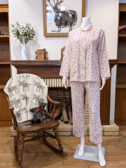 【Ladies】トリプルガーゼ花柄