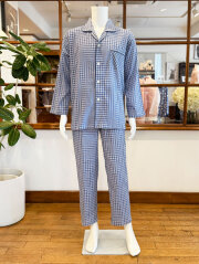 【Mens】<高島ちぢみ>楊柳小格子（M～LL）