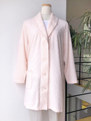 【Ladie's】ジャガードパイルキカ花柄　ガウン