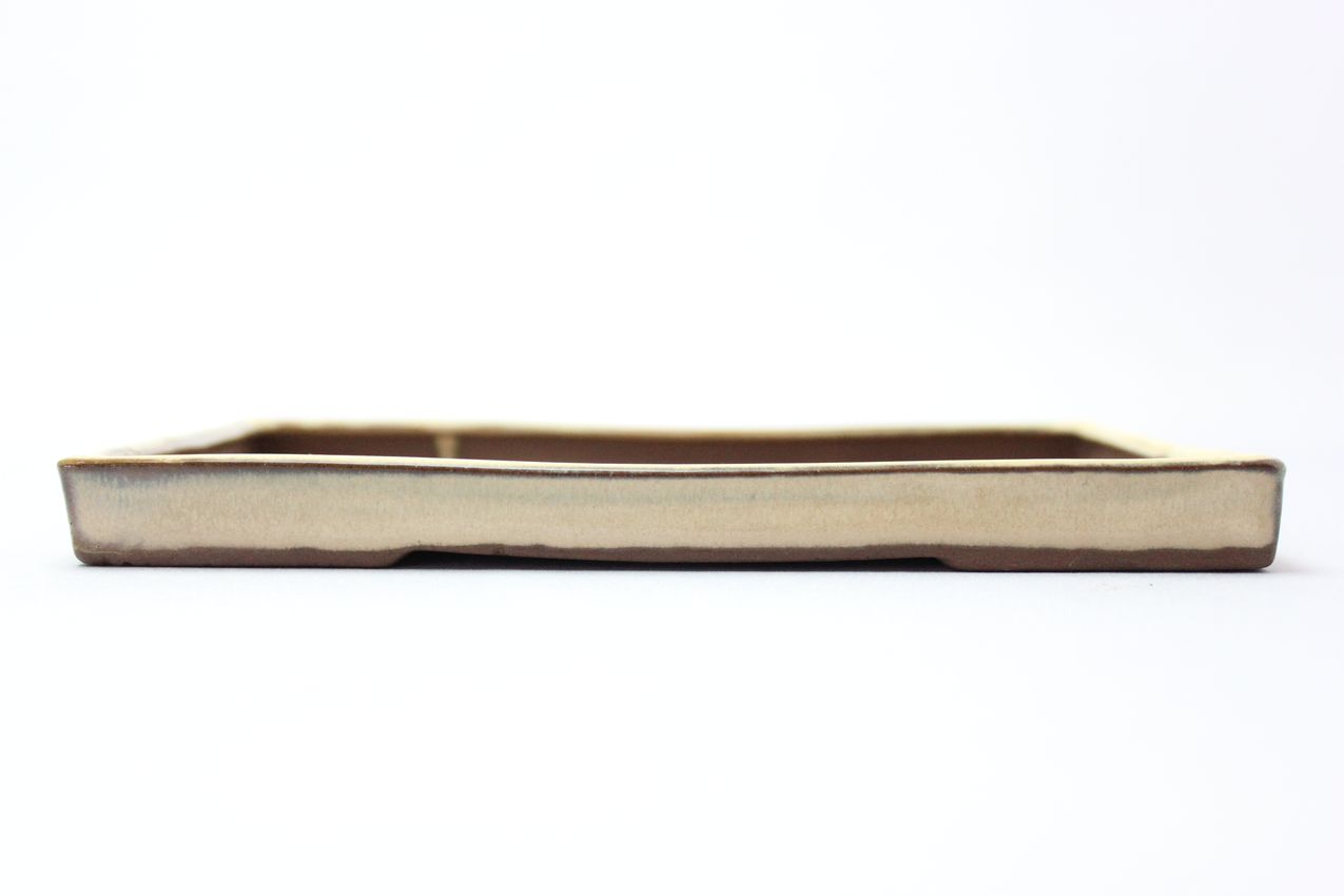 長方切立（浅）,クリーム,6号,中国鉢,植木鉢