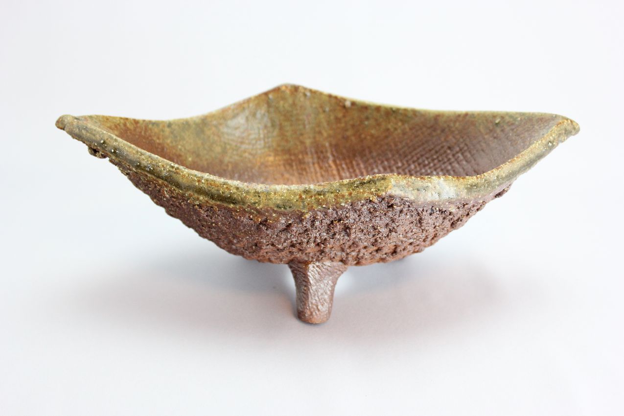 イラボ舟型,7号,信楽焼,植木鉢,盆栽鉢