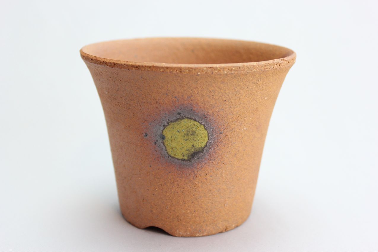 吹そり,3.5号,信楽焼,植木鉢,盆栽鉢