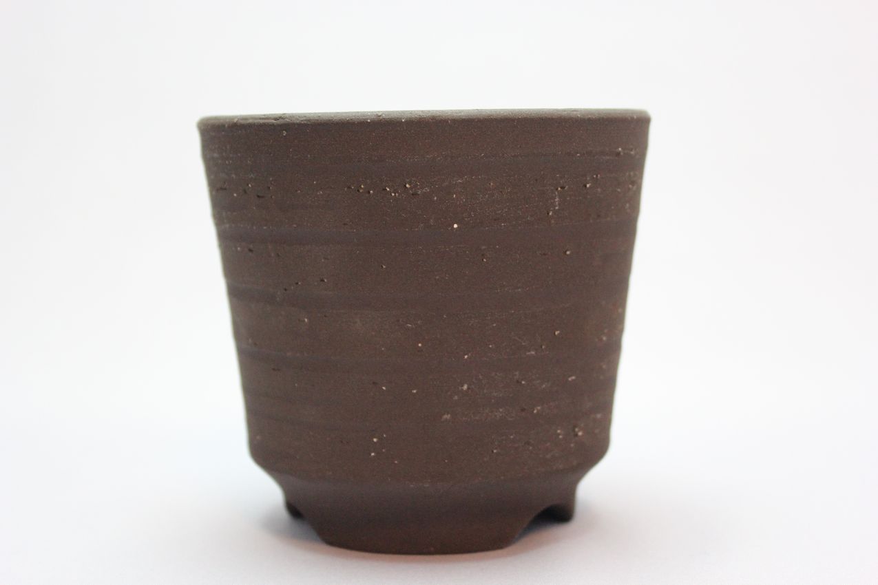 丸,荒土,3号,萬古焼,植木鉢